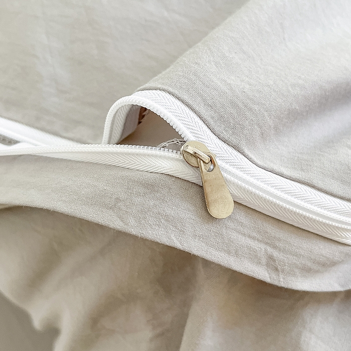 91家纺网 家纺一手货源 找家纺 禧澜庭 2026新款纯棉全棉斜纹四件套刺绣绣花款春小清新三件套-幸运花 幸运花-芝士黄+中灰