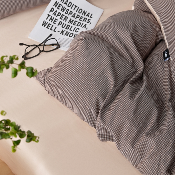 91家纺网 家纺一手货源 找家纺 卡姿家纺 2026春夏色织水洗棉文艺时尚居家系列 小狗旺福