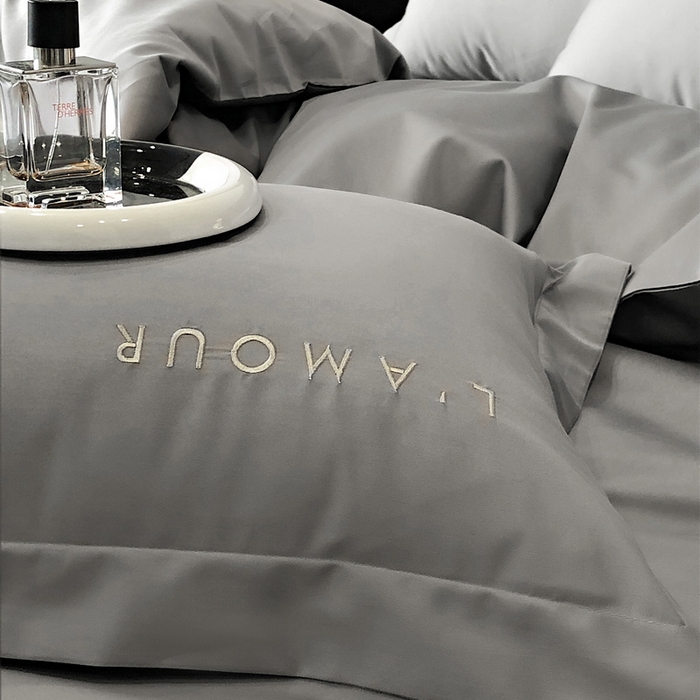 91家纺网 家纺一手货源 找家纺 （总）禧澜庭 2026新款高支纯棉全棉斜纹四件套刺绣绣花款轻奢三件套--简爱系列