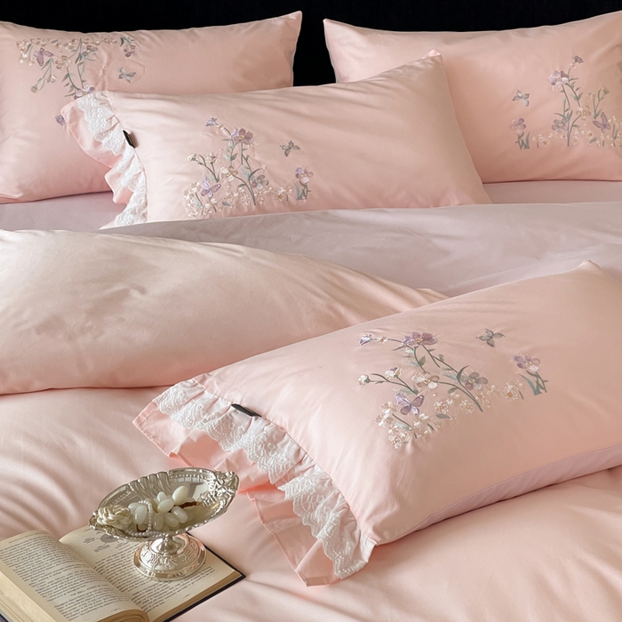 91家纺网 家纺一手货源 找家纺 （总）卡姿家纺 2026春夏森系小清新刺绣 — 花素印象