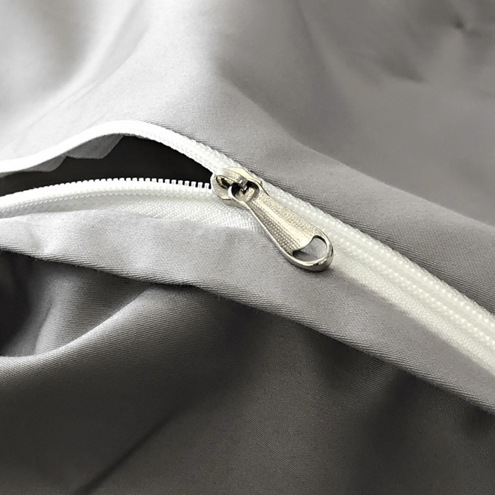 91家纺网 家纺一手货源 找家纺 禧澜庭 2026新款高支纯棉全棉斜纹四件套刺绣绣花款轻奢三件套--简爱系列 典雅灰