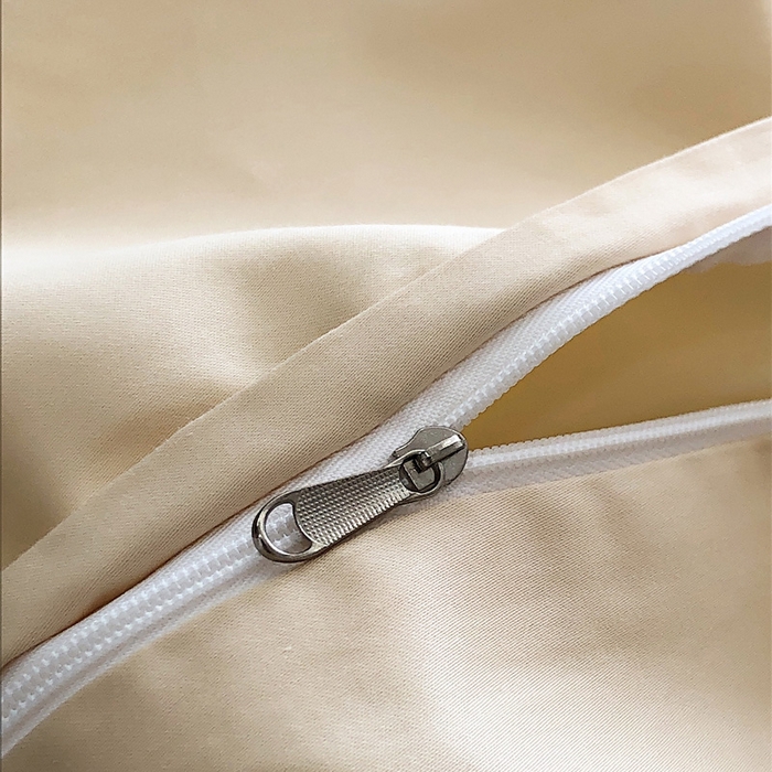 91家纺网 家纺一手货源 找家纺 禧澜庭 2026新款高支纯棉全棉斜纹四件套刺绣绣花款轻奢三件套--简爱系列 贵族白+香槟