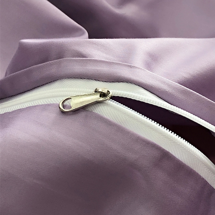 91家纺网 家纺一手货源 找家纺 禧澜庭 2026新款高支纯棉全棉斜纹四件套刺绣绣花款轻奢三件套--简爱系列 芙蓉粉+浅紫