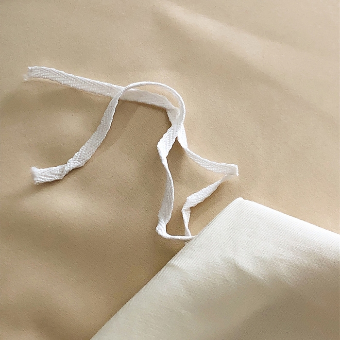 91家纺网 家纺一手货源 找家纺 禧澜庭 2026新款高支纯棉全棉斜纹四件套刺绣绣花款轻奢三件套--简爱系列 贵族白+香槟