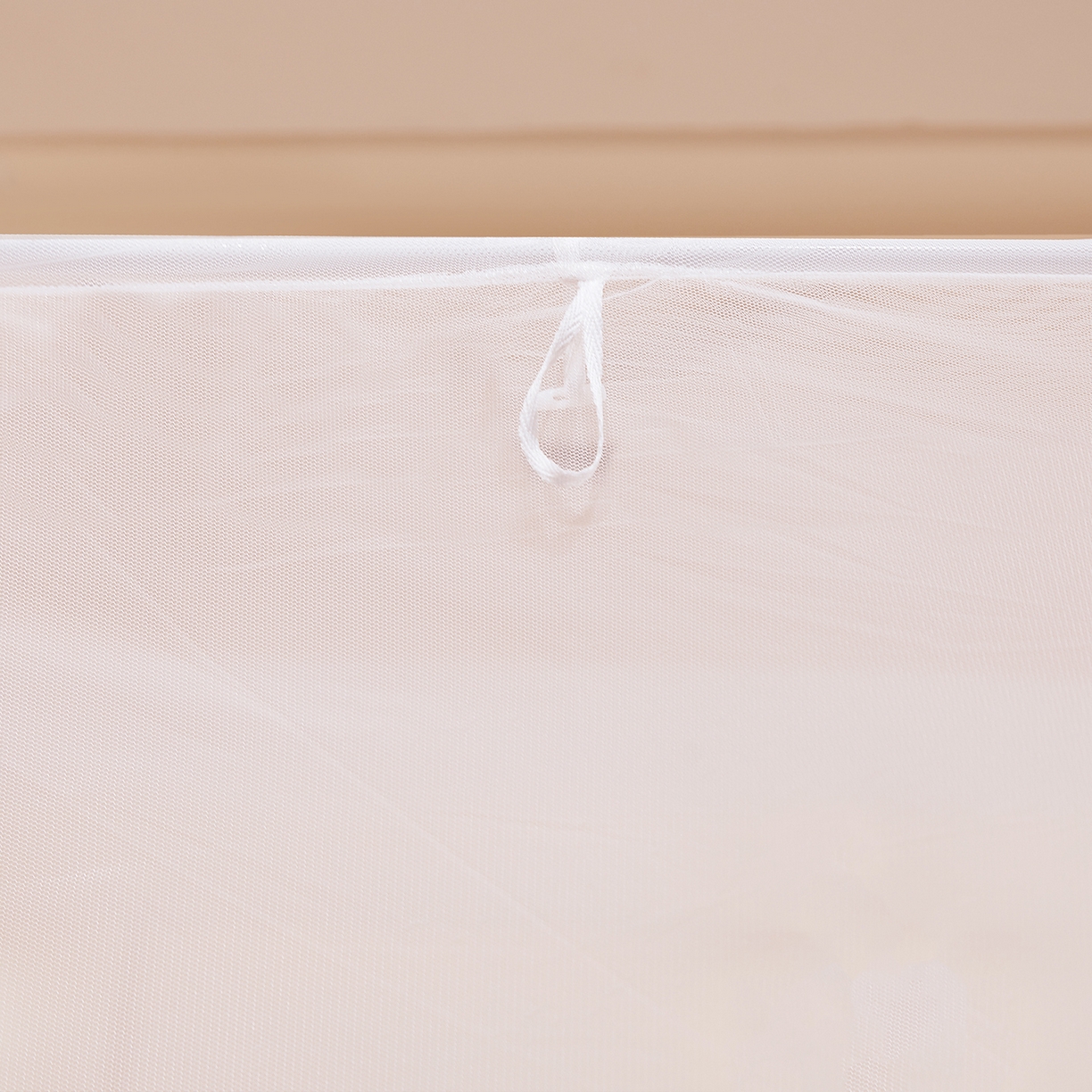 91家纺网 家纺一手货源 找家纺 （总）世婕 2026新款大空间防尘坐床蚊帐-素夏