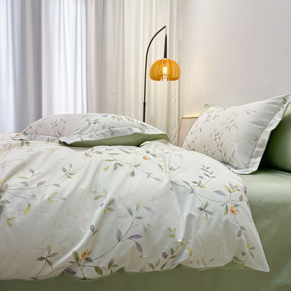 91家纺网 家纺一手货源 找家纺 橙艺家居 2026新款丝光铂金云棉印花四件套 本店线上严格控价，券后、活动后标准不得低于218元，以此类推。请各位老爷严格遵守，以免低价后再调整价格，影响链接权重 闻栖-绿