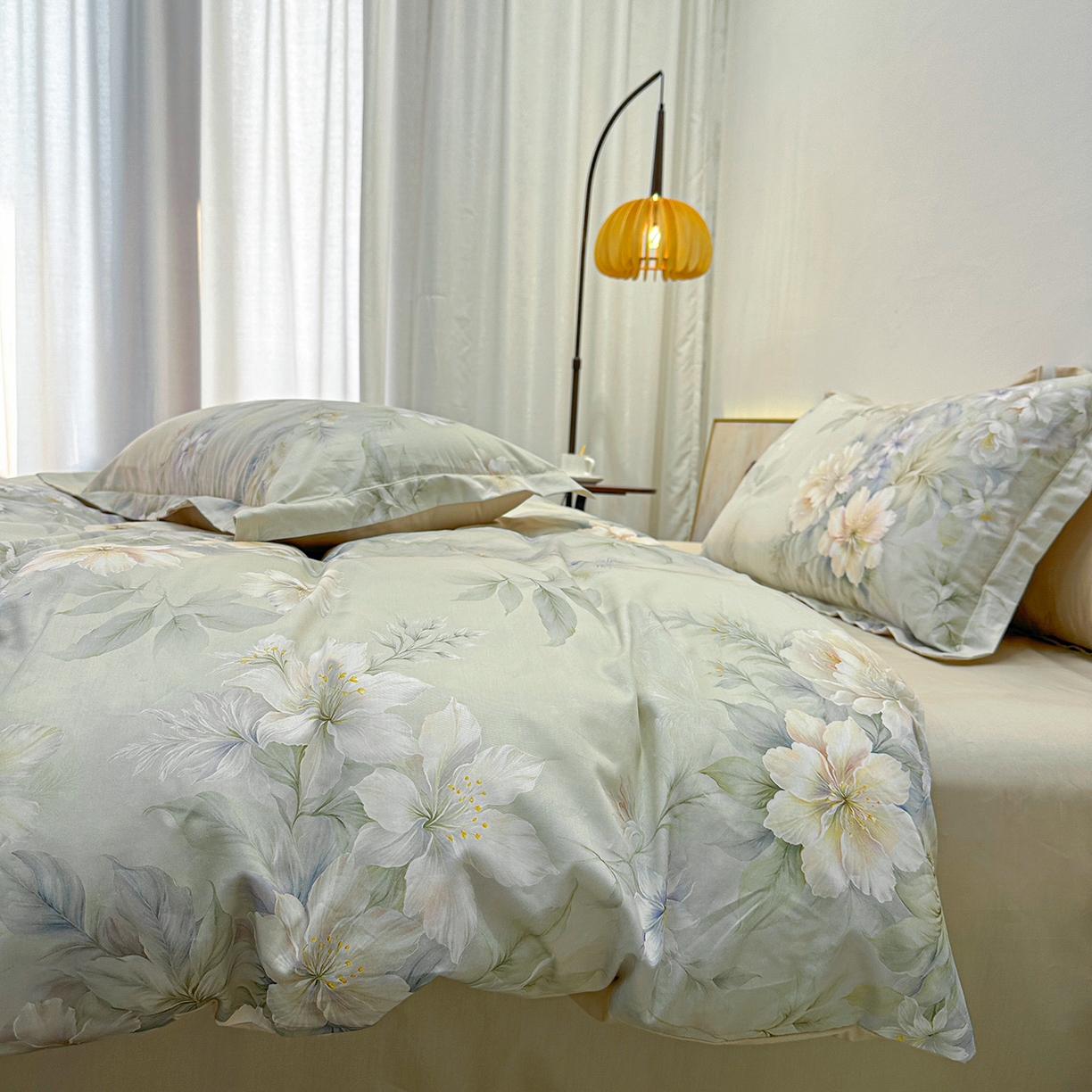 91家纺网 家纺一手货源 找家纺 橙艺家居 2026新款丝光铂金云棉印花四件套 本店线上严格控价，券后、活动后标准不得低于218元，以此类推。请各位老爷严格遵守，以免低价后再调整价格，影响链接权重 雅莹-绿