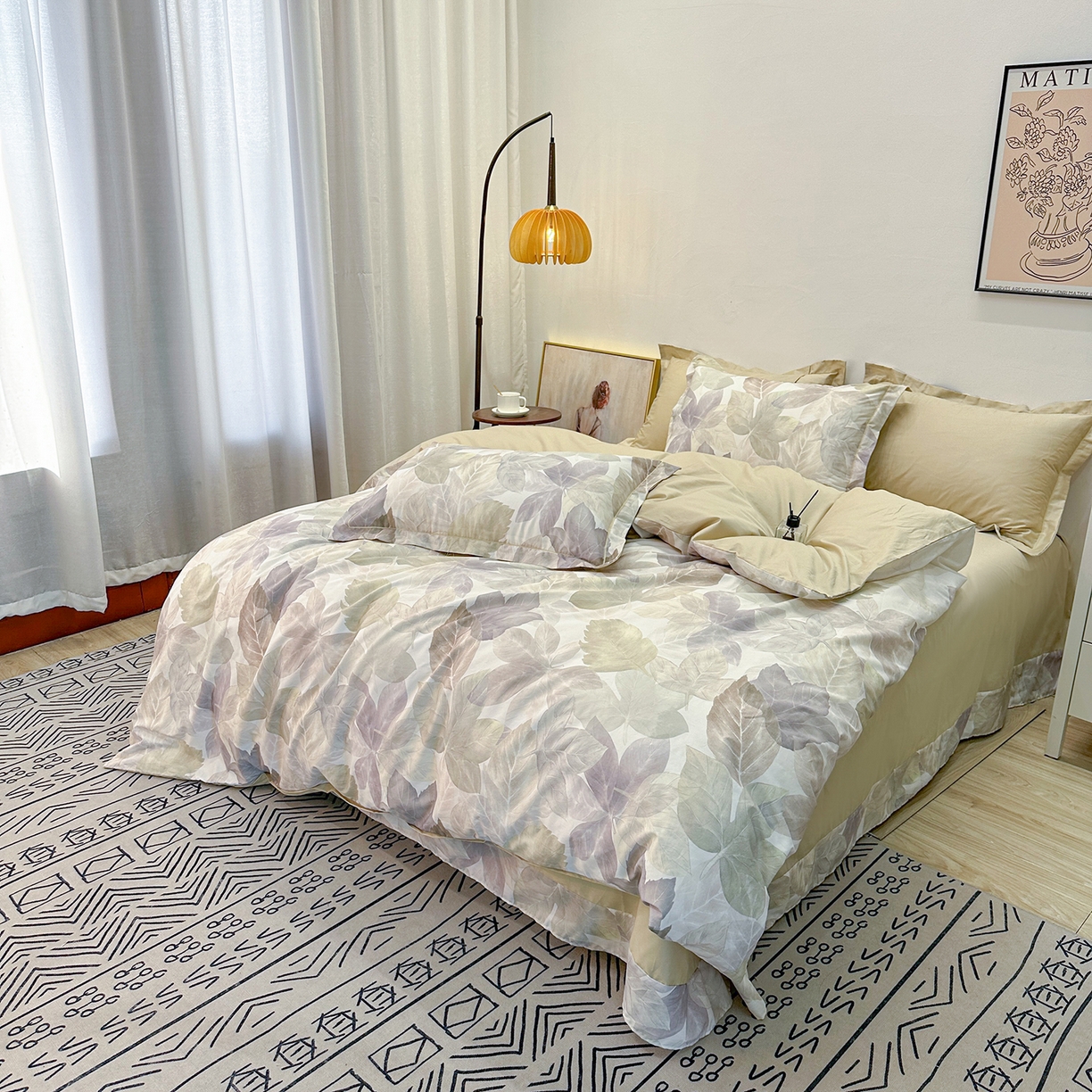 91家纺网 家纺一手货源 找家纺 橙艺家居 2026新款丝光铂金云棉印花四件套 本店线上严格控价，券后、活动后标准不得低于218元，以此类推。请各位老爷严格遵守，以免低价后再调整价格，影响链接权重 叶木槿-米