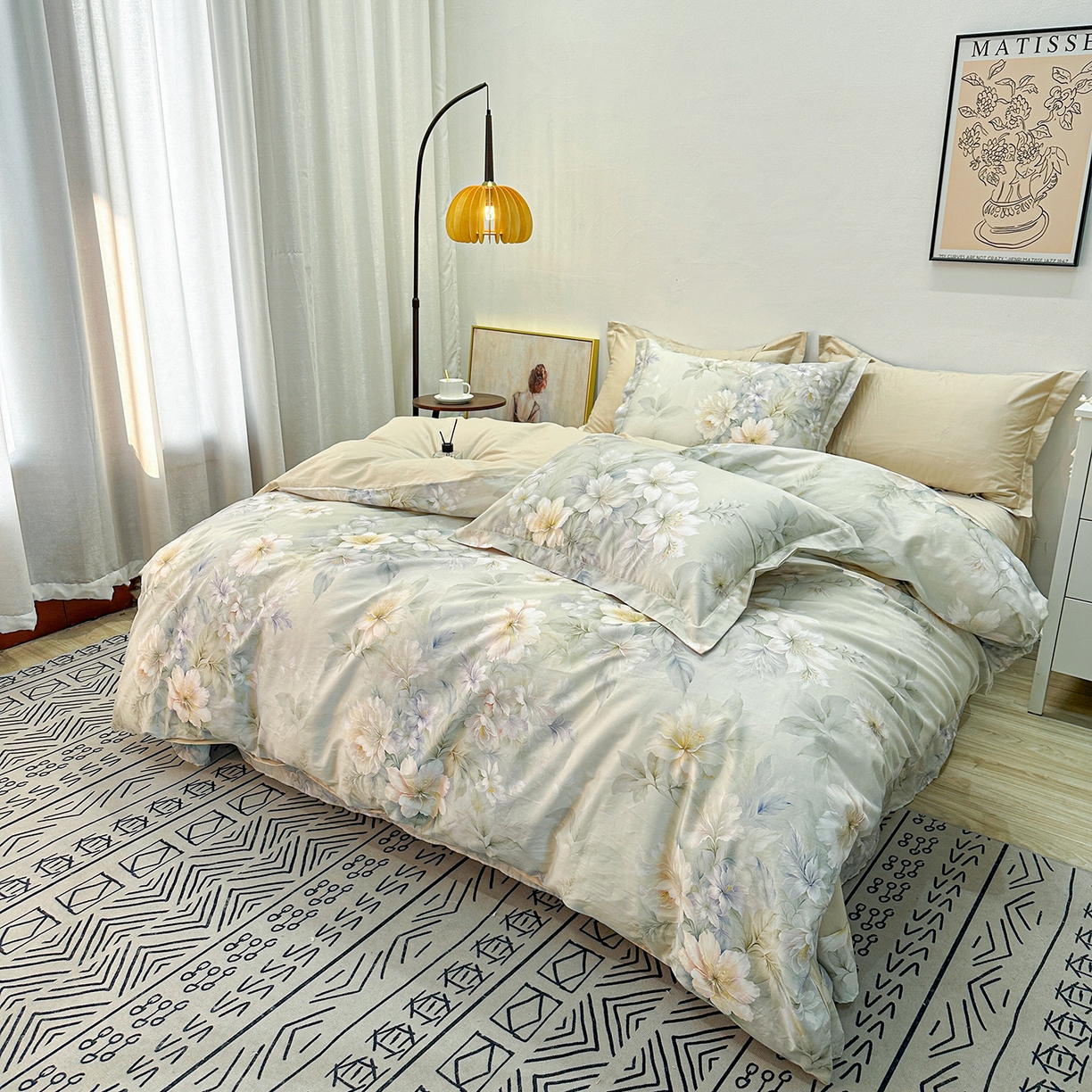 91家纺网 家纺一手货源 找家纺 橙艺家居 2026新款丝光铂金云棉印花四件套 本店线上严格控价，券后、活动后标准不得低于218元，以此类推。请各位老爷严格遵守，以免低价后再调整价格，影响链接权重 雅莹-绿