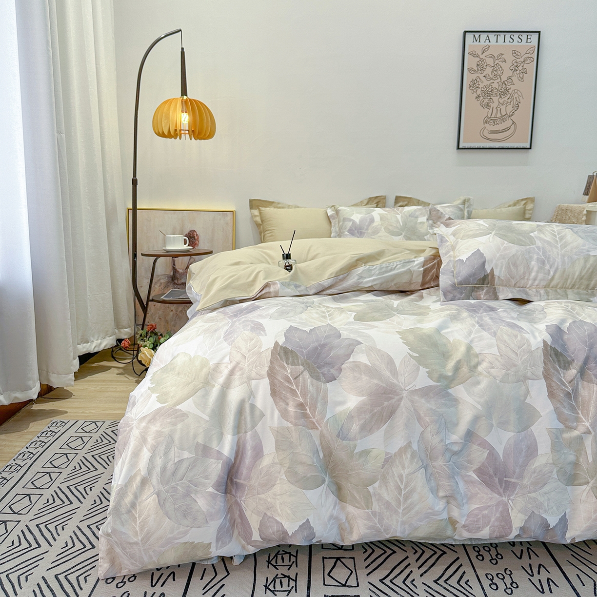 91家纺网 家纺一手货源 找家纺 橙艺家居 2026新款丝光铂金云棉印花四件套 本店线上严格控价，券后、活动后标准不得低于218元，以此类推。请各位老爷严格遵守，以免低价后再调整价格，影响链接权重 叶木槿-米