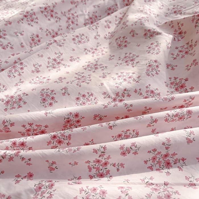 91家纺网 家纺一手货源 找家纺 赛丽雅 2026春夏新款古法水洗棉床盖四件套 七分甜