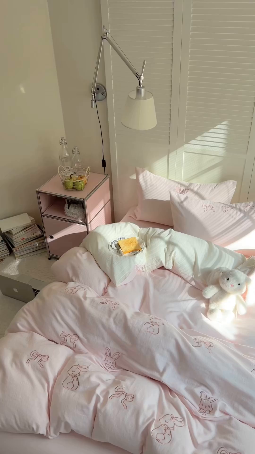 91家纺网 家纺一手货源 找家纺 FORTWO家纺原创设计（FOR TWO家纺） 2026新款全棉双层纱四件套--线条款(会员-15 控价：（券前）基础价不低于小号248元，中号328元，大号348元 床笠加10元) 线条兔兔