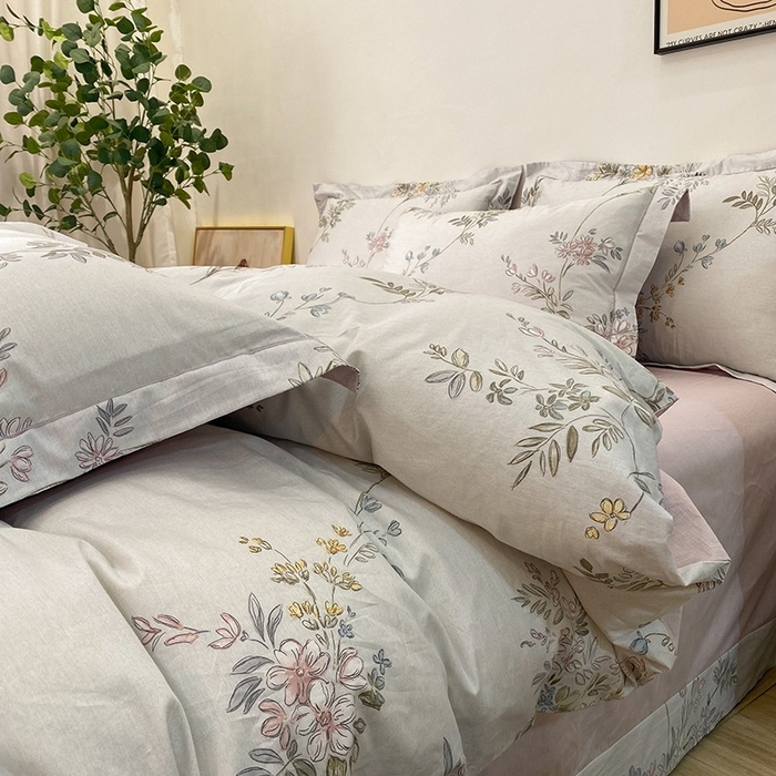 91家纺网 家纺一手货源 找家纺 橙艺家居 2026新款丝光铂金云棉印花四件套 本店线上严格控价，券后、活动后标准不得低于218元，以此类推。请各位老爷严格遵守，以免低价后再调整价格，影响链接权重 婉情-灰