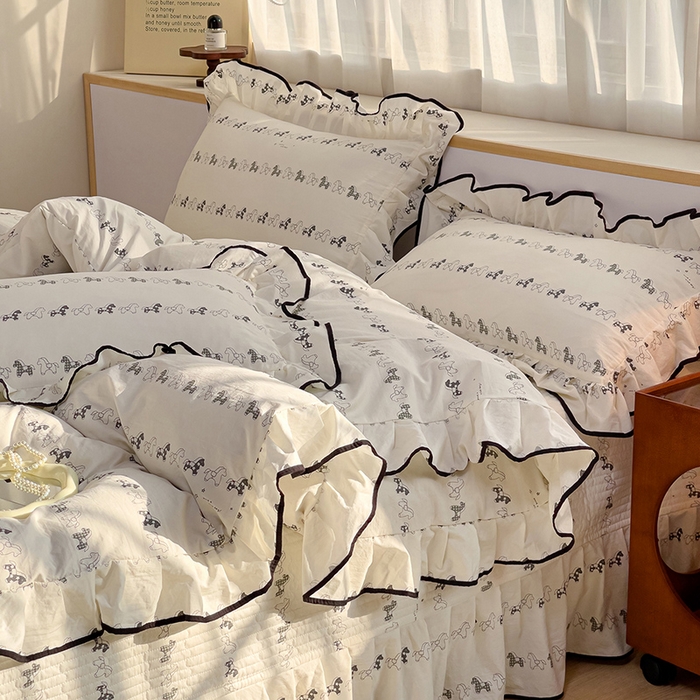 91家纺网 家纺一手货源 找家纺 （总）赛丽雅 2026春夏新款古法水洗棉床盖四件套