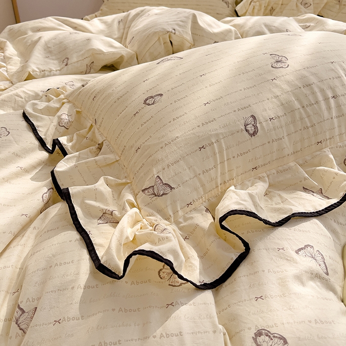 91家纺网 家纺一手货源 找家纺 （总）赛丽雅 2026春夏新款古法水洗棉床盖四件套