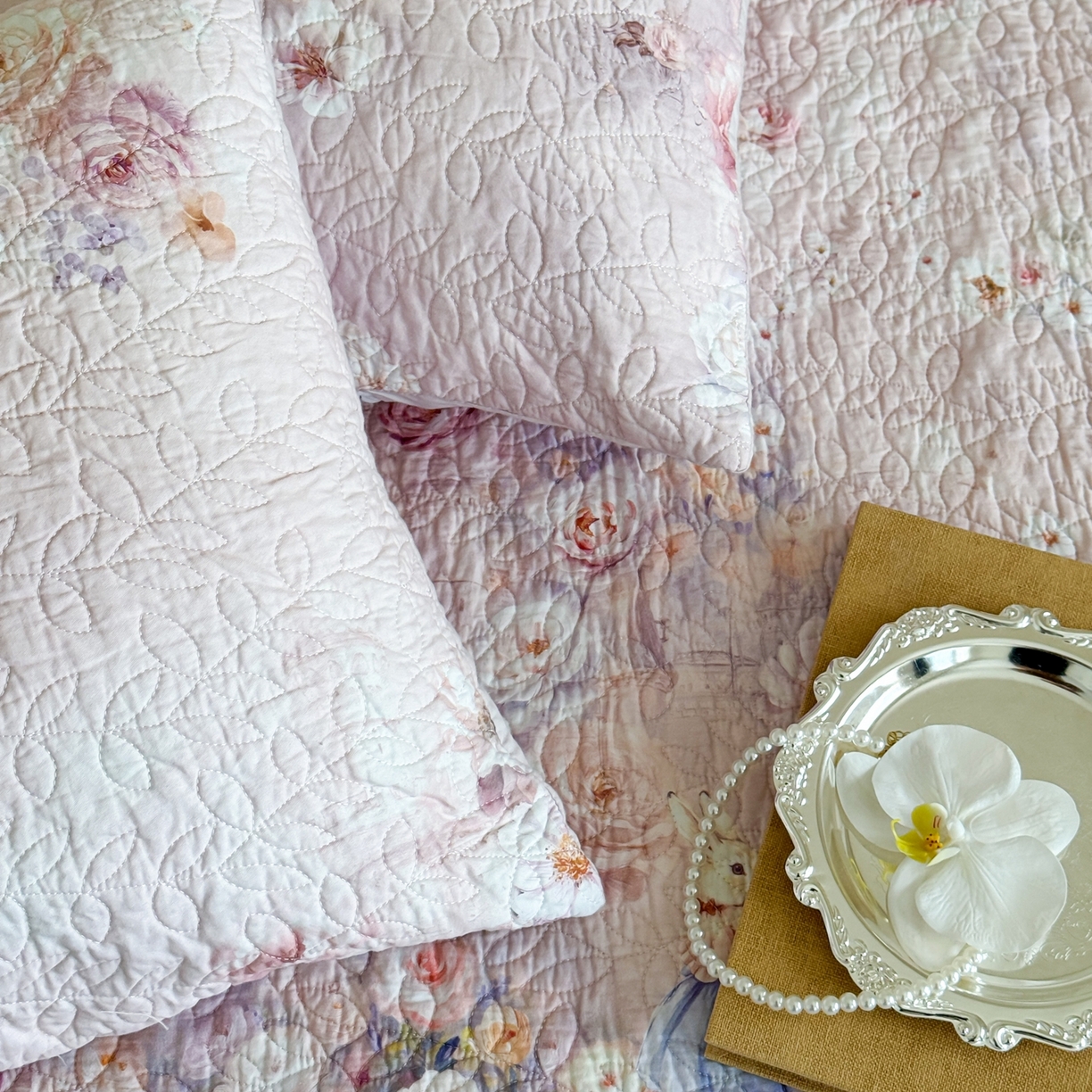 91家纺网 家纺一手货源 找家纺 （总）床盖工厂店 2026新款高端活性数码工艺双面全棉棉花床盖三件套