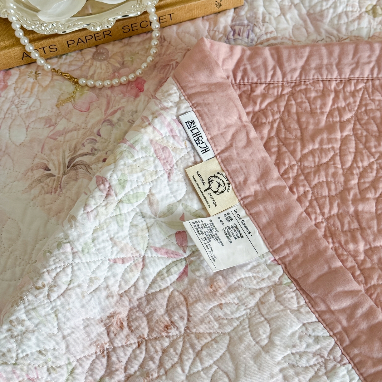 91家纺网 家纺一手货源 找家纺 床盖工厂店 2026新款高端活性数码工艺双面全棉棉花床盖三件套 法兰庄园-粉