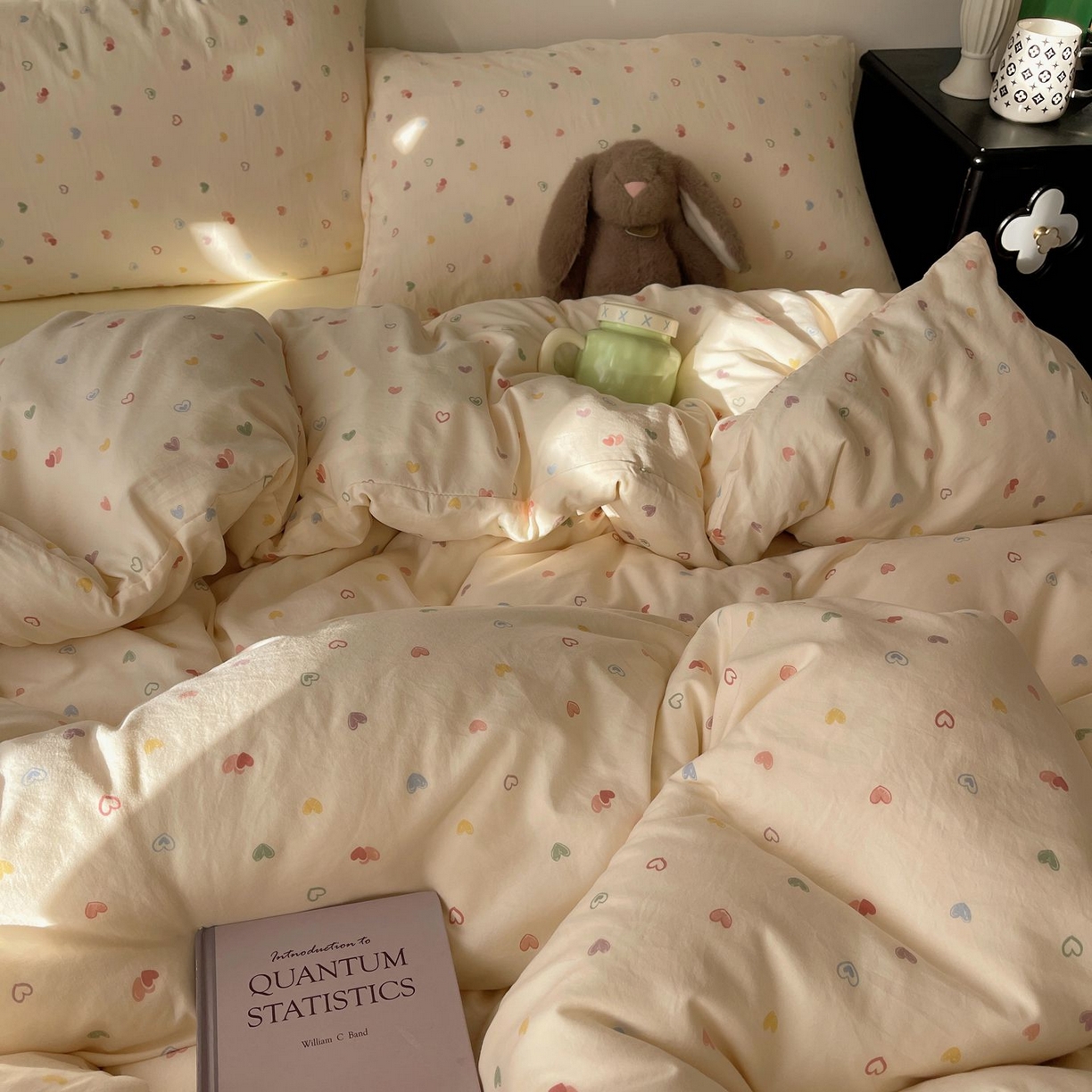 91家纺网 家纺一手货源 找家纺 （总）初念 2026新款A类小清新古法简约水洗棉四件套