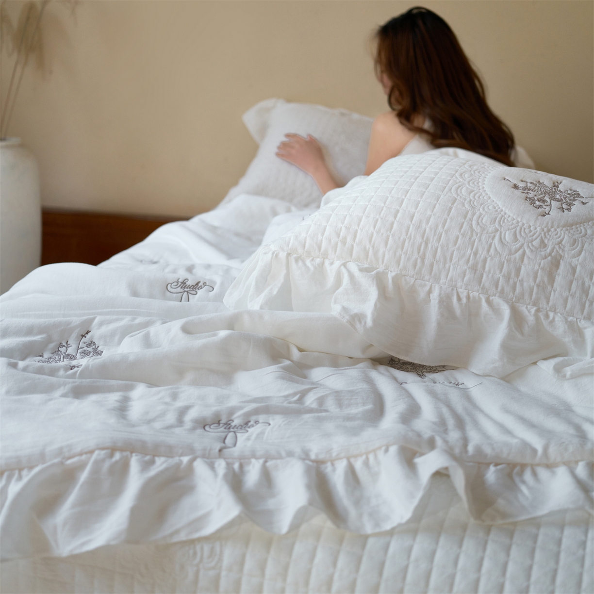 91家纺网 家纺一手货源 找家纺 （总）上喜 2026新款多功能夏被床盖四件套浪漫生活