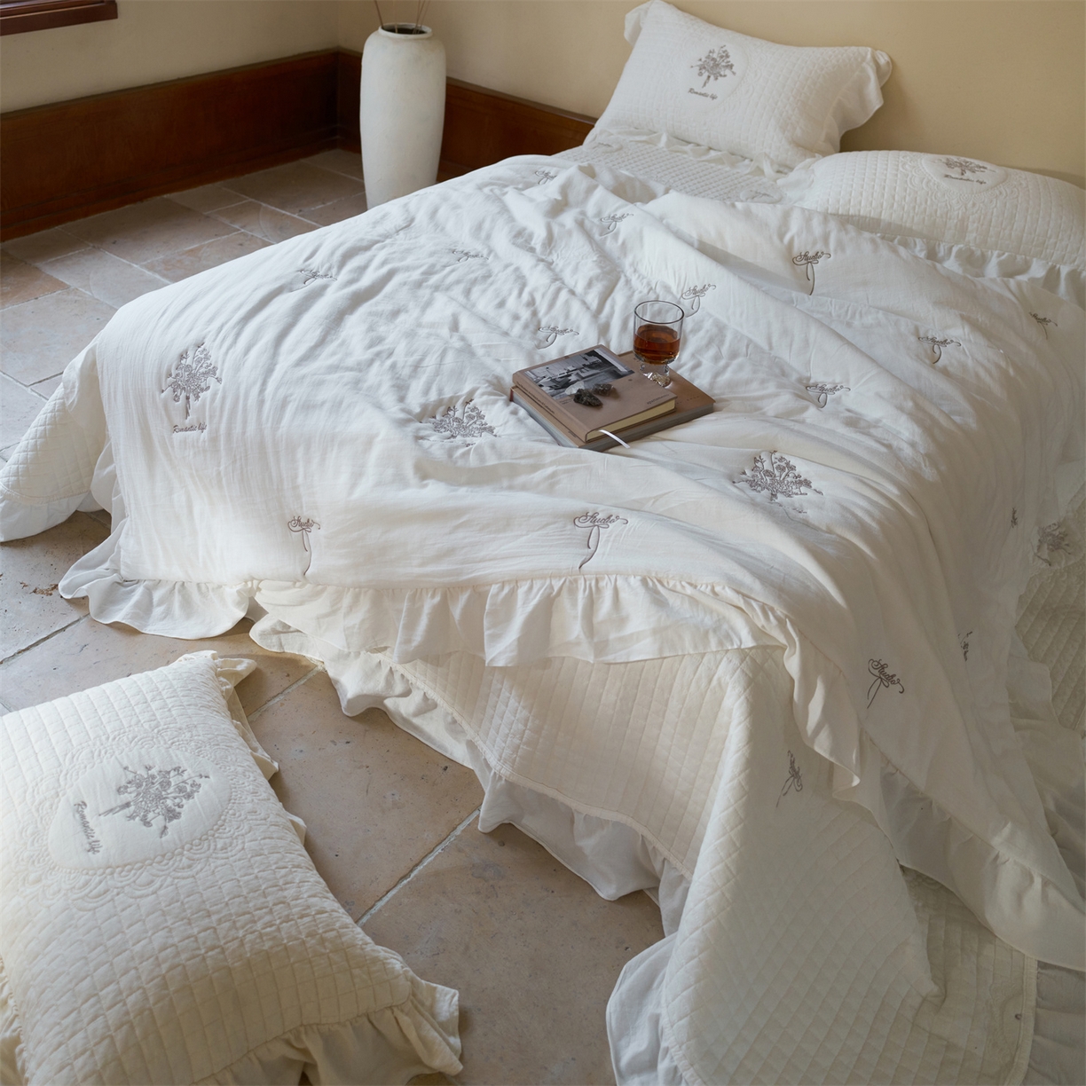 91家纺网 家纺一手货源 找家纺 （总）上喜 2026新款多功能夏被床盖四件套浪漫生活