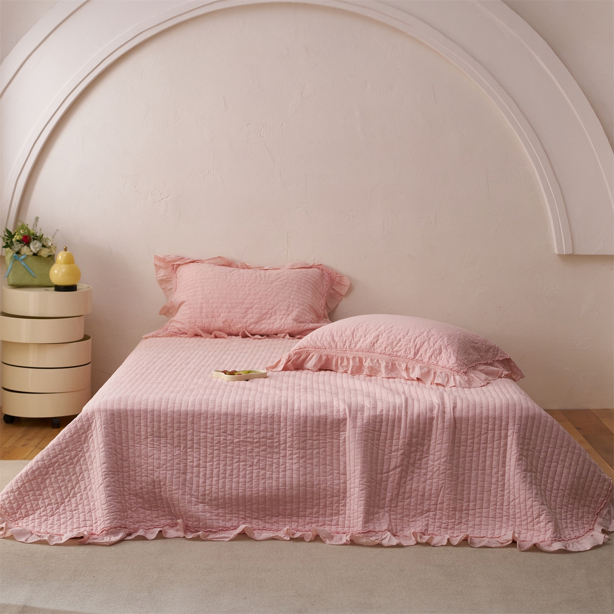 91家纺网 家纺一手货源 找家纺 （总）上喜 2026新款全棉七代砂洗多功能夏被床盖