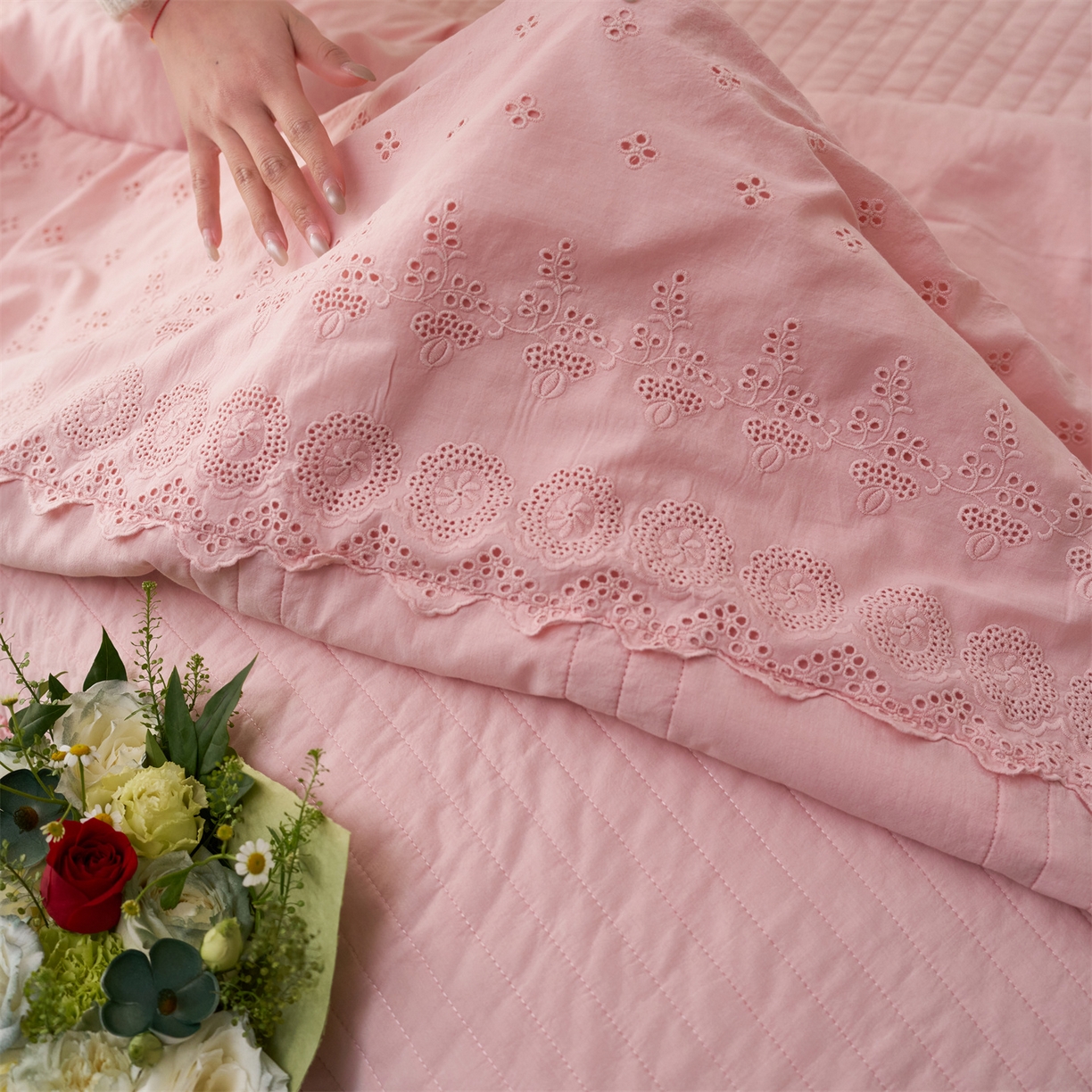 91家纺网 家纺一手货源 找家纺 （总）上喜 2026新款全棉七代砂洗多功能夏被床盖