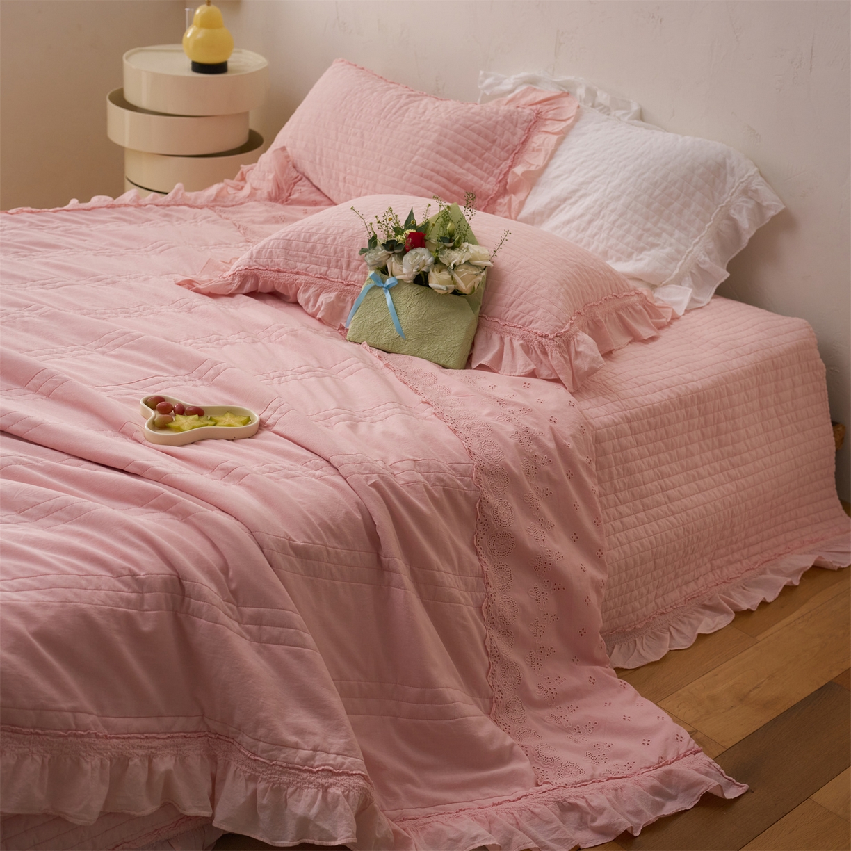 91家纺网 家纺一手货源 找家纺 （总）上喜 2026新款全棉七代砂洗多功能夏被床盖