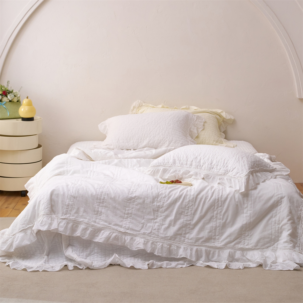 91家纺网 家纺一手货源 找家纺 （总）上喜 2026新款全棉七代砂洗多功能夏被床盖