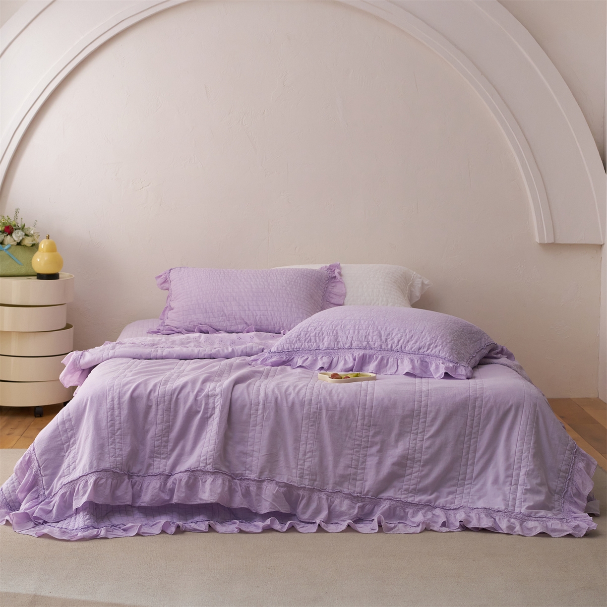 91家纺网 家纺一手货源 找家纺 （总）上喜 2026新款全棉七代砂洗多功能夏被床盖