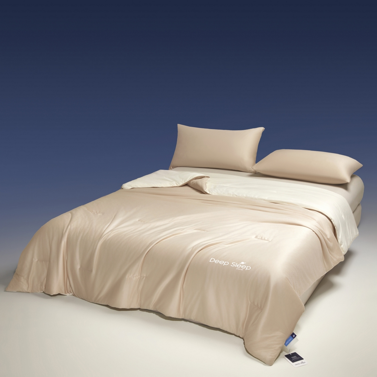 91家纺网 家纺一手货源 找家纺 老帅的工厂店 2026新款针织棉深睡控温夏被系列-系列二 杏仁咖