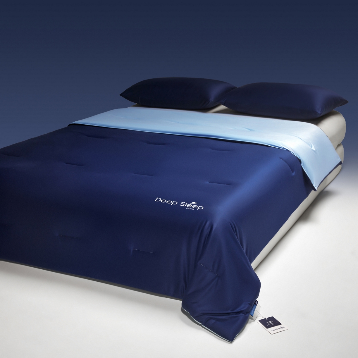 91家纺网 家纺一手货源 找家纺 老帅的工厂店 2026新款针织棉深睡控温夏被系列-系列二 深睡蓝