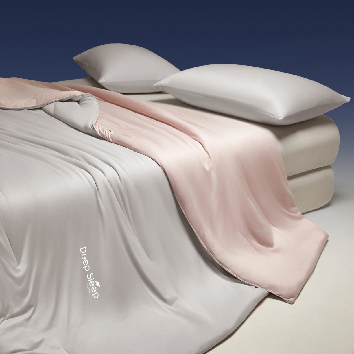 91家纺网 家纺一手货源 找家纺 老帅的工厂店 2026新款针织棉深睡控温夏被系列-系列二 轻烟粉