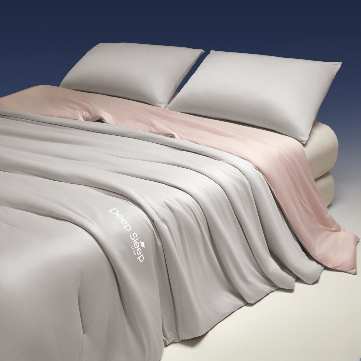 91家纺网 家纺一手货源 找家纺 老帅的工厂店 2026新款针织棉深睡控温夏被系列-系列二 轻烟粉