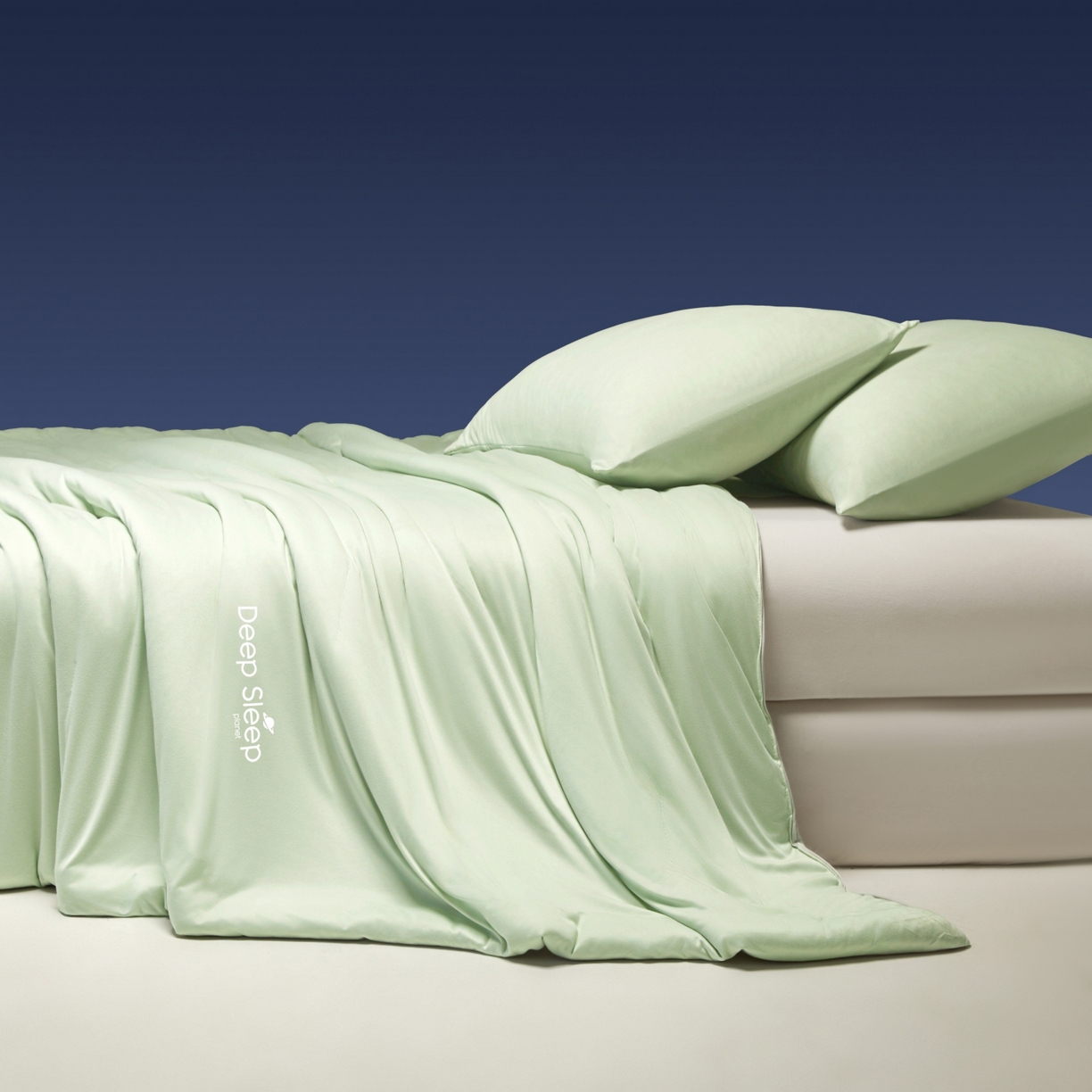 91家纺网 家纺一手货源 找家纺 老帅的工厂店 2026新款针织棉深睡控温夏被系列-系列二 冰酪青