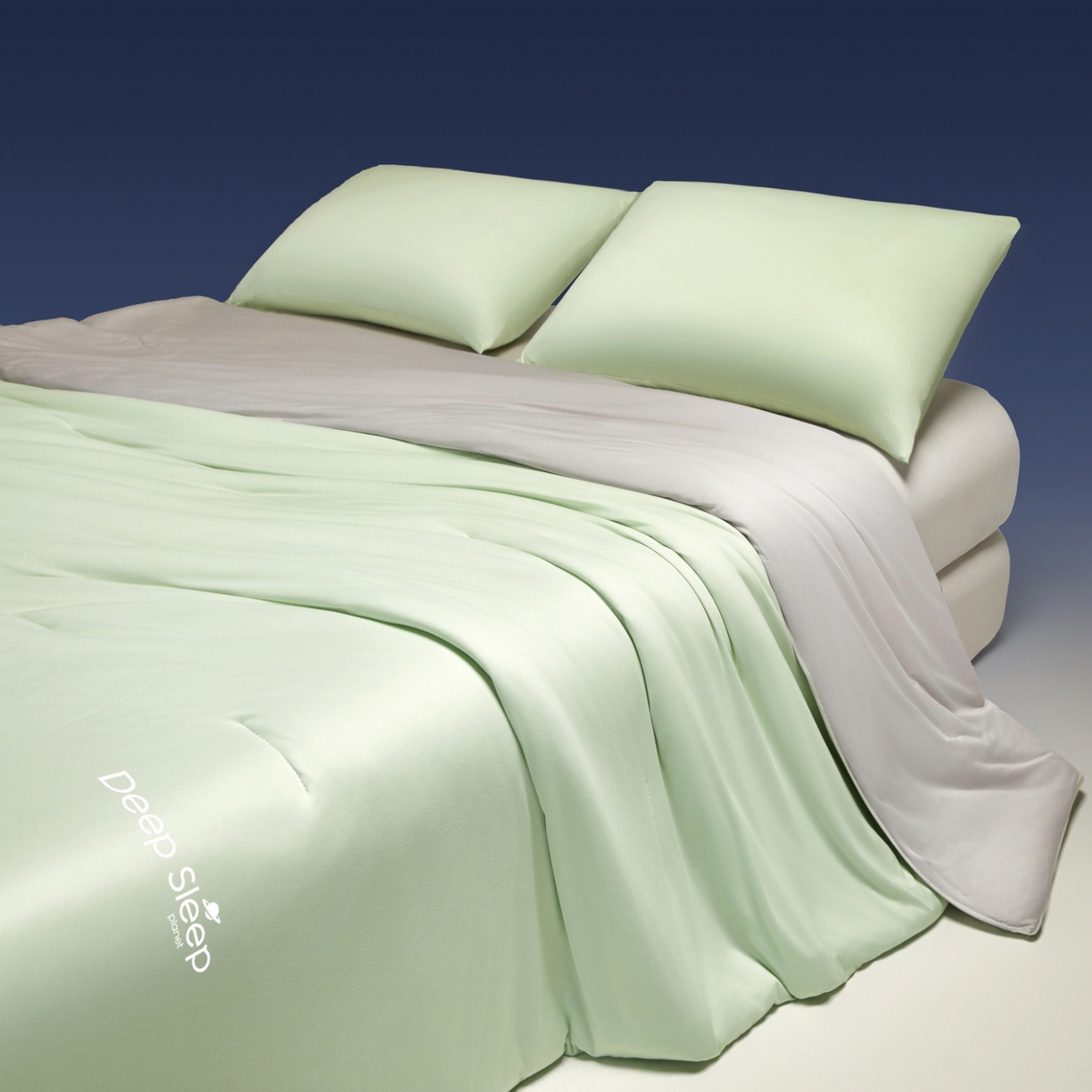 91家纺网 家纺一手货源 找家纺 老帅的工厂店 2026新款针织棉深睡控温夏被系列-系列二 冰酪青