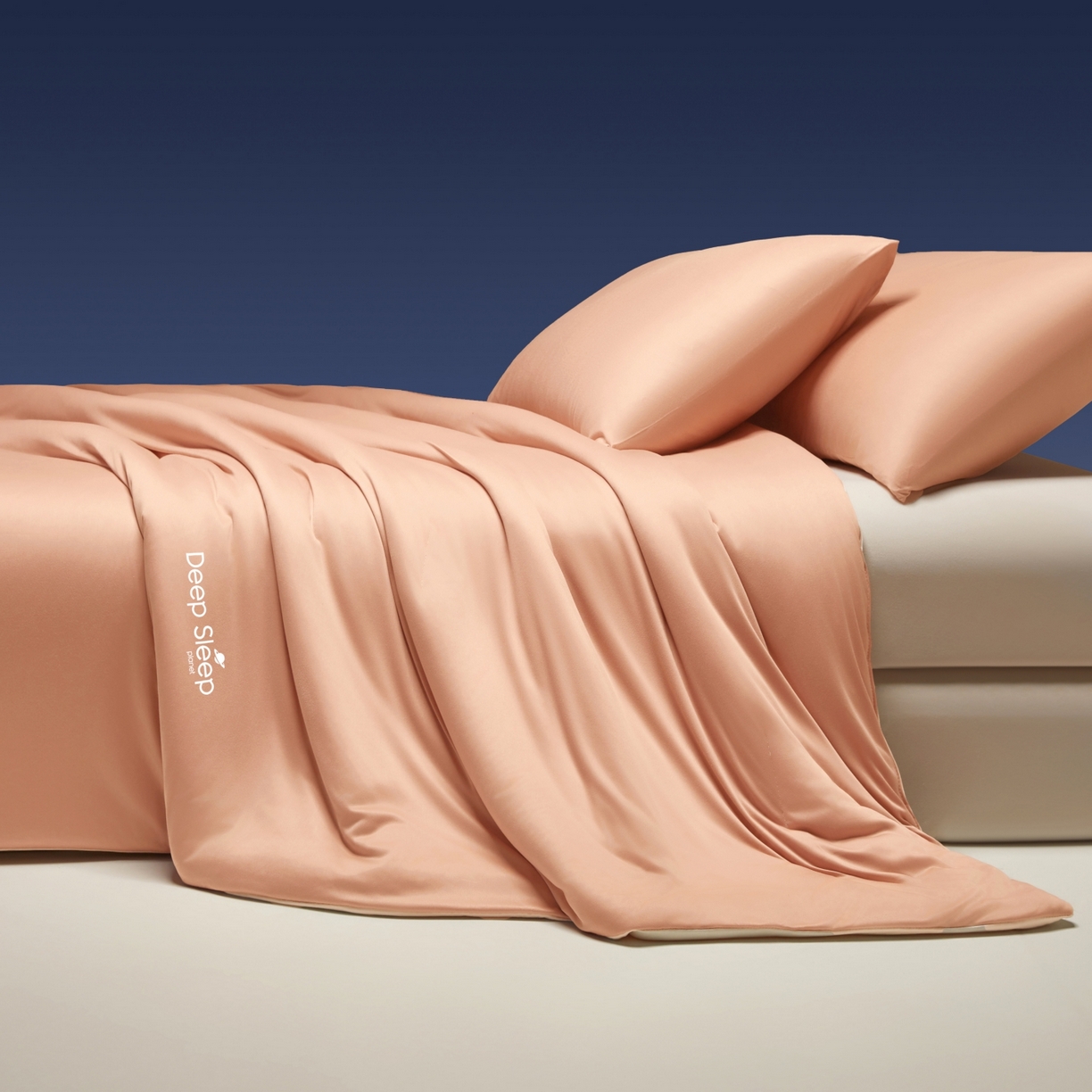 91家纺网 家纺一手货源 找家纺 老帅的工厂店 2026新款针织棉深睡控温夏被系列-系列二 柔雾橙