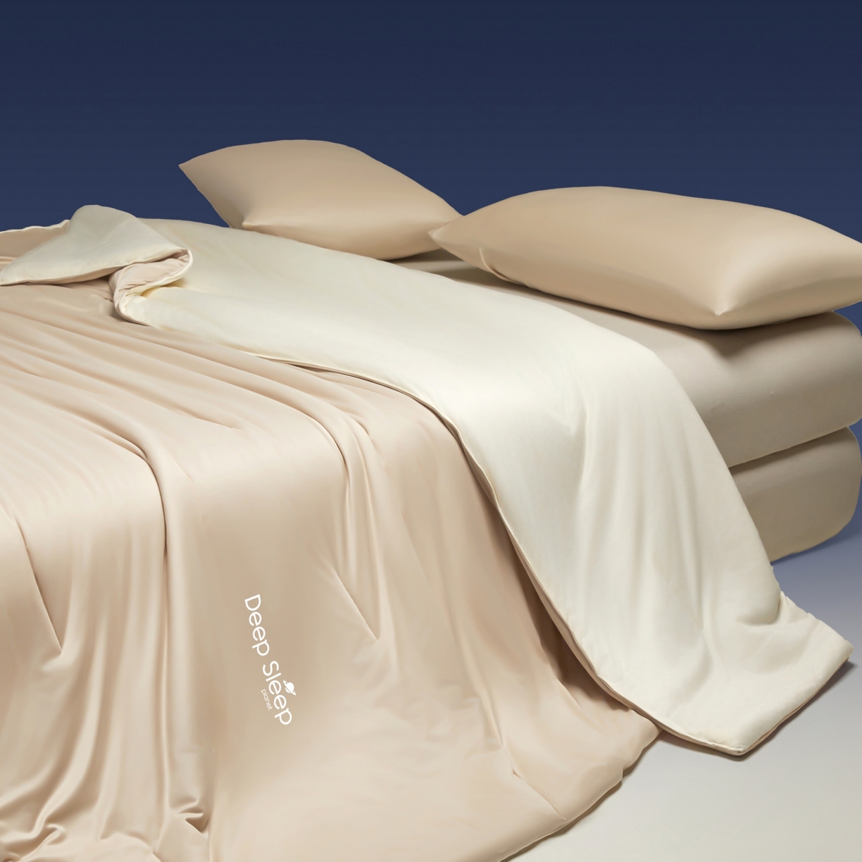 91家纺网 家纺一手货源 找家纺 老帅的工厂店 2026新款针织棉深睡控温夏被系列-系列二 杏仁咖