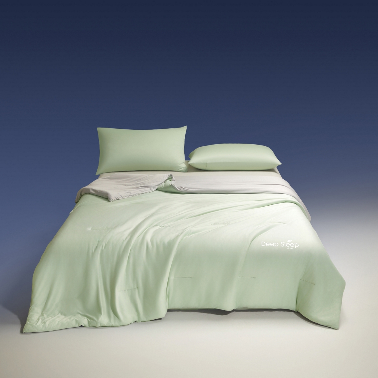 91家纺网 家纺一手货源 找家纺 老帅的工厂店 2026新款针织棉深睡控温夏被系列-系列二 冰酪青