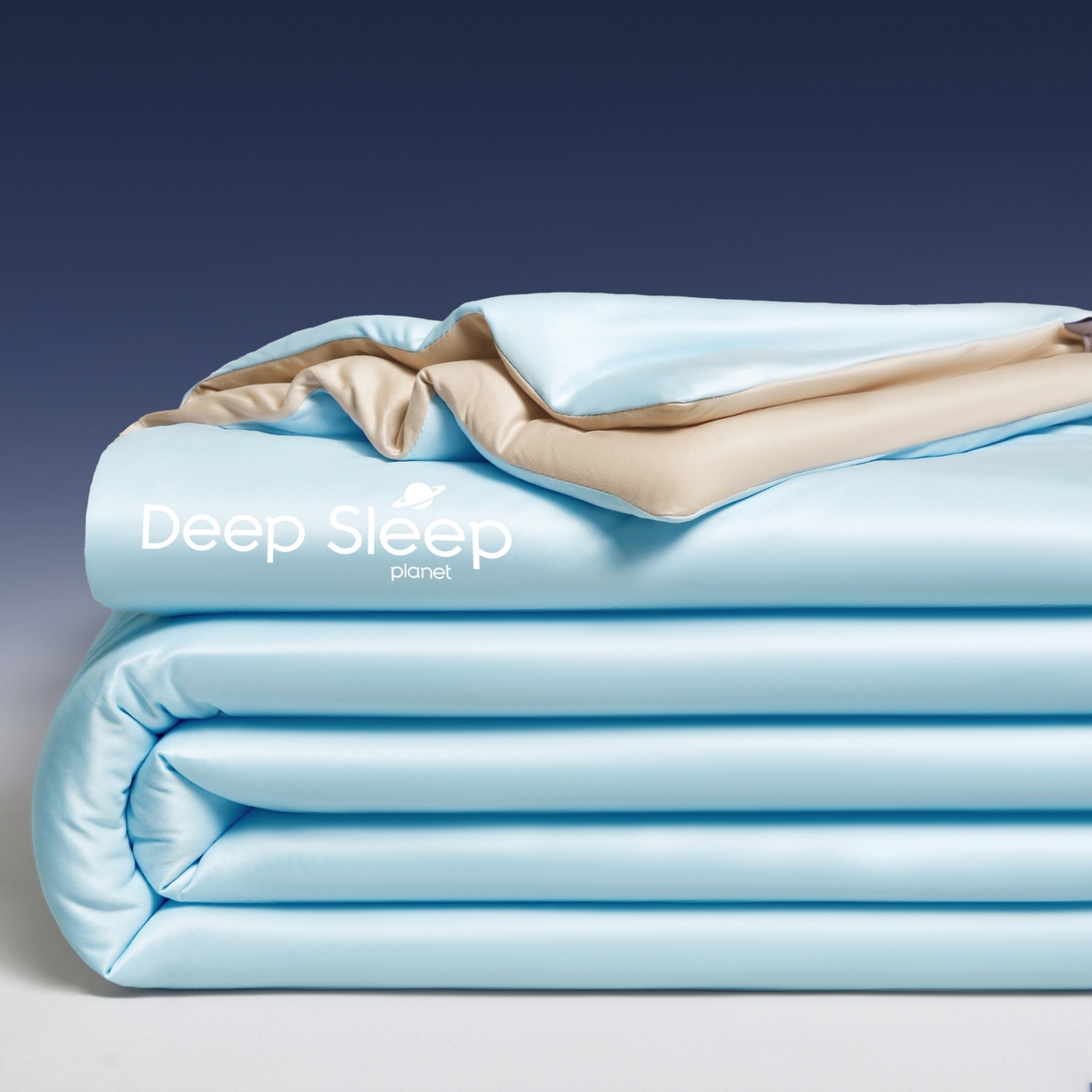 91家纺网 家纺一手货源 找家纺 老帅的工厂店 2026新款针织棉深睡控温夏被系列-系列二 水漾蓝 