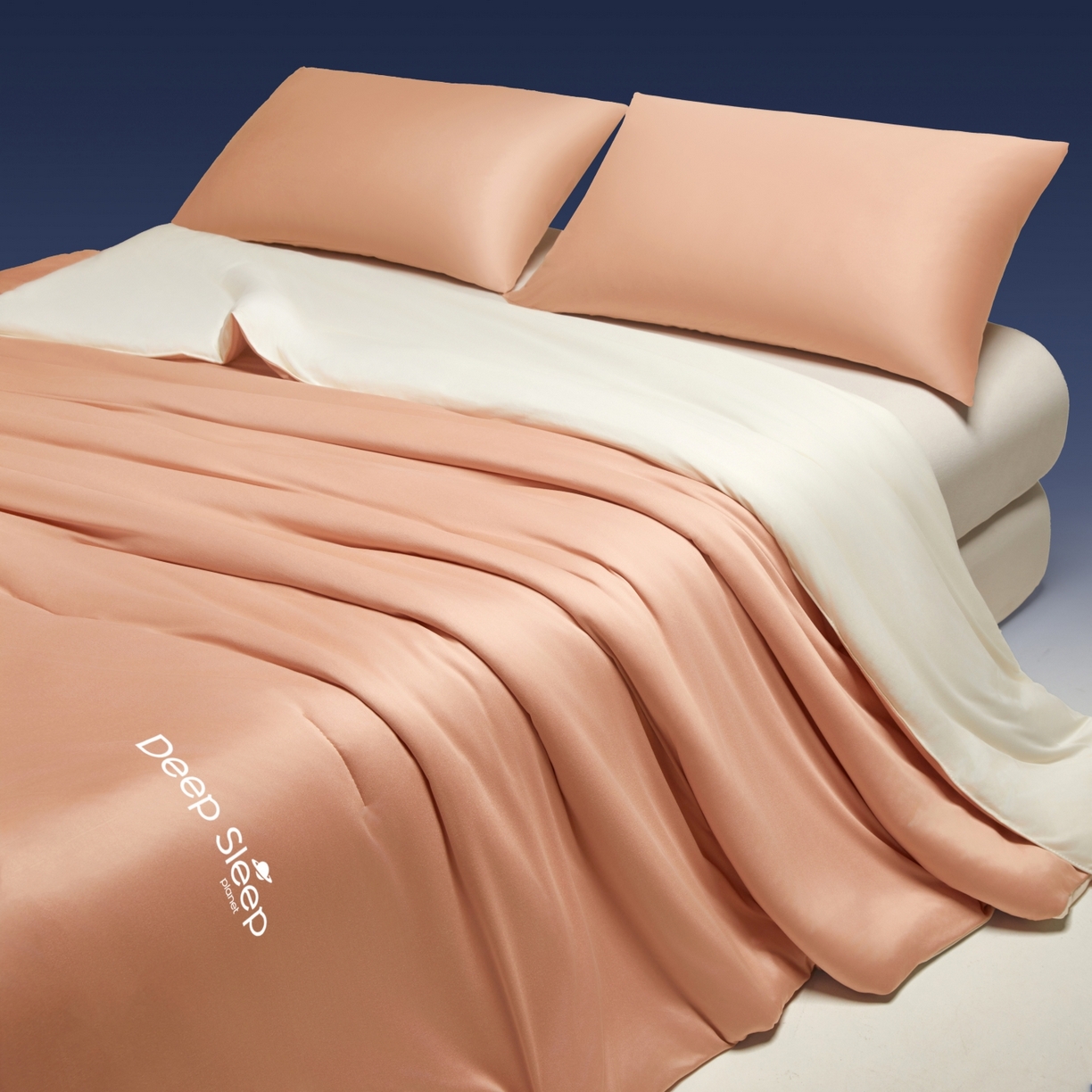 91家纺网 家纺一手货源 找家纺 老帅的工厂店 2026新款针织棉深睡控温夏被系列-系列二 柔雾橙