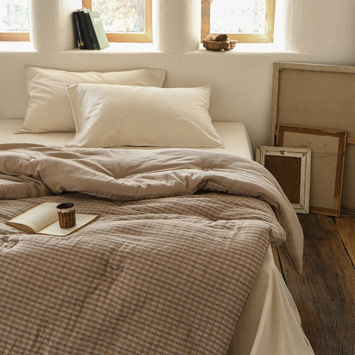 91家纺网 家纺一手货源 找家纺 （总）松色家居 2026新款全棉大豆冬被被子被芯-素织眠榻-驼色