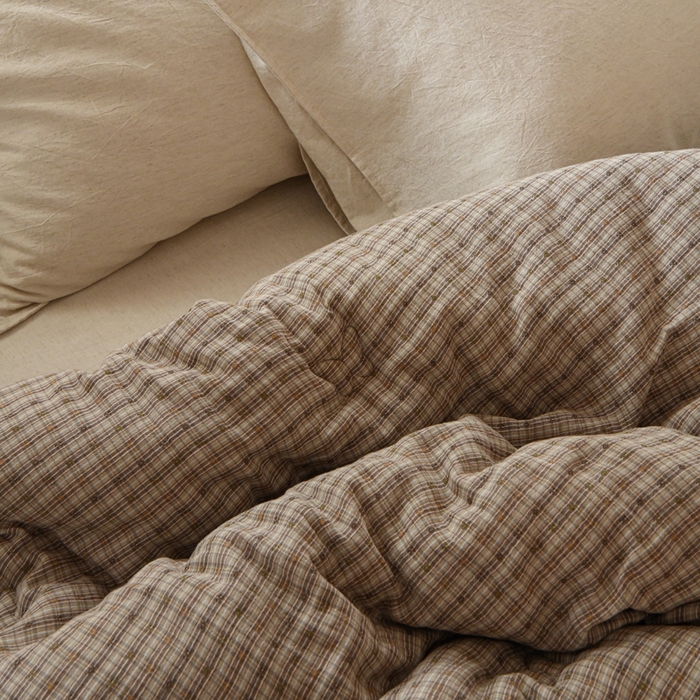 91家纺网 家纺一手货源 找家纺 （总）松色家居 2026新款全棉大豆冬被被子被芯-素织眠榻-驼色