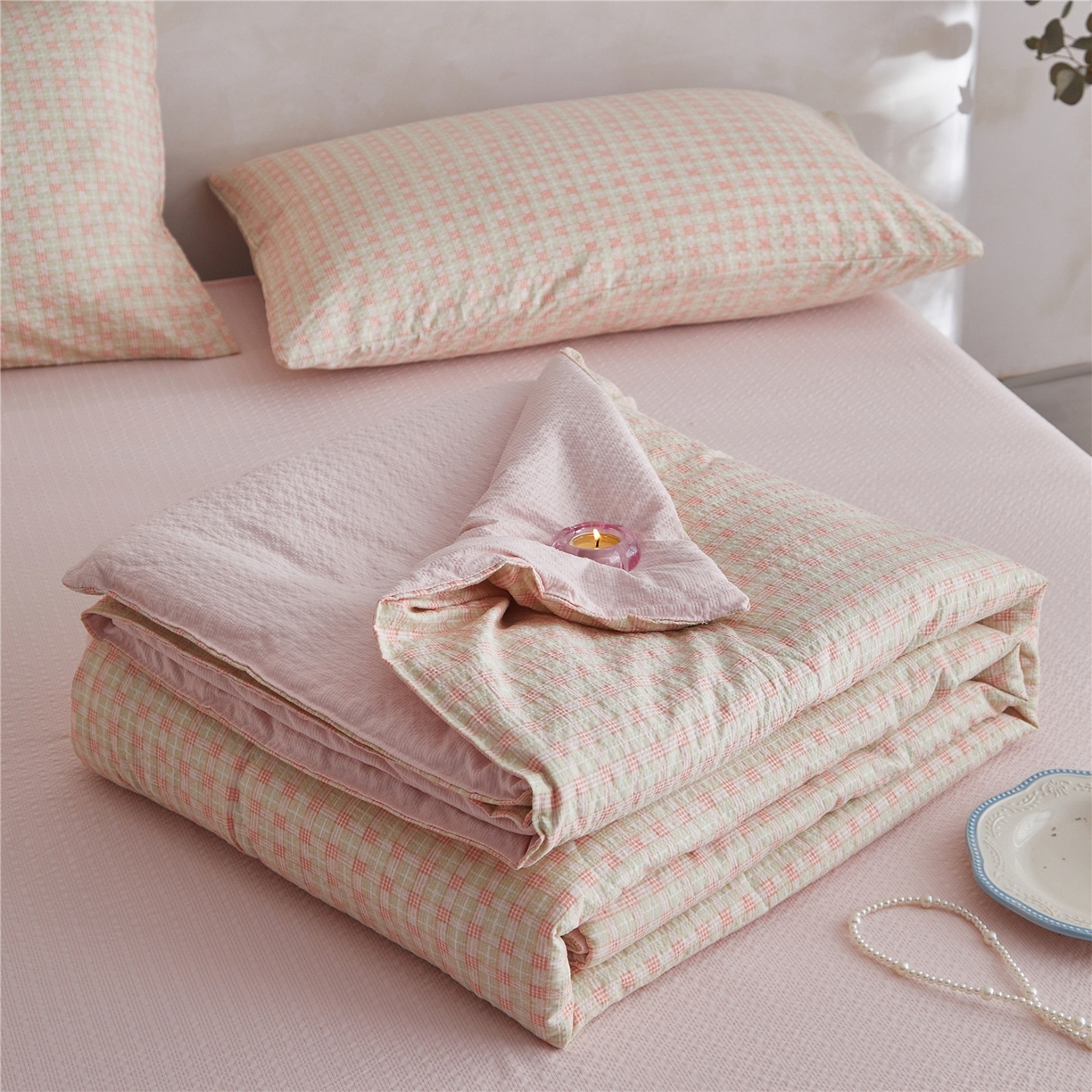 91家纺网 家纺一手货源 找家纺 （总）艺菲阁家纺 2026新款泡芙棉夏被夏凉被空调被