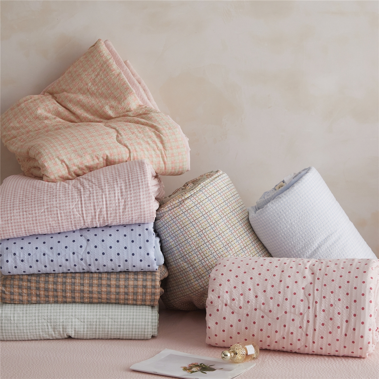 91家纺网 家纺一手货源 找家纺 （总）艺菲阁家纺 2026新款泡芙棉夏被夏凉被空调被