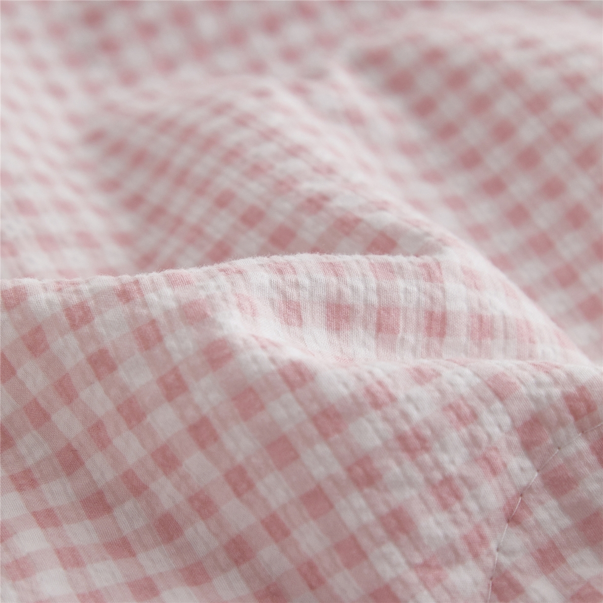 91家纺网 家纺一手货源 找家纺 艺菲阁家纺 2026新款泡芙棉夏被夏凉被空调被 可可粉格