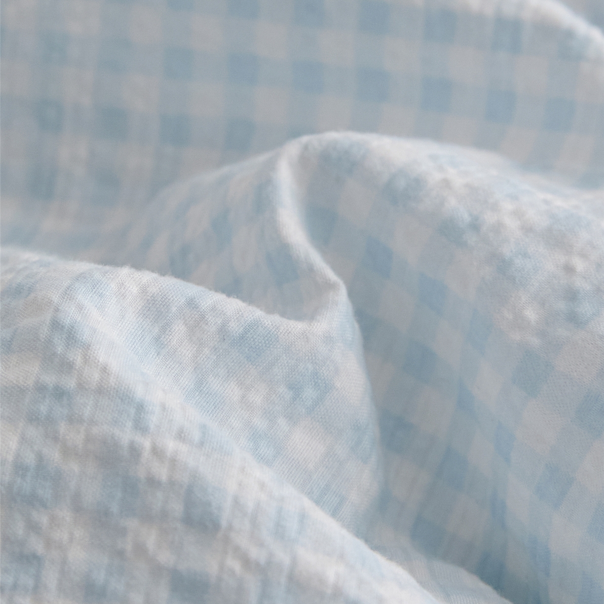 91家纺网 家纺一手货源 找家纺 艺菲阁家纺 2026新款泡芙棉夏被夏凉被空调被 可可蓝格