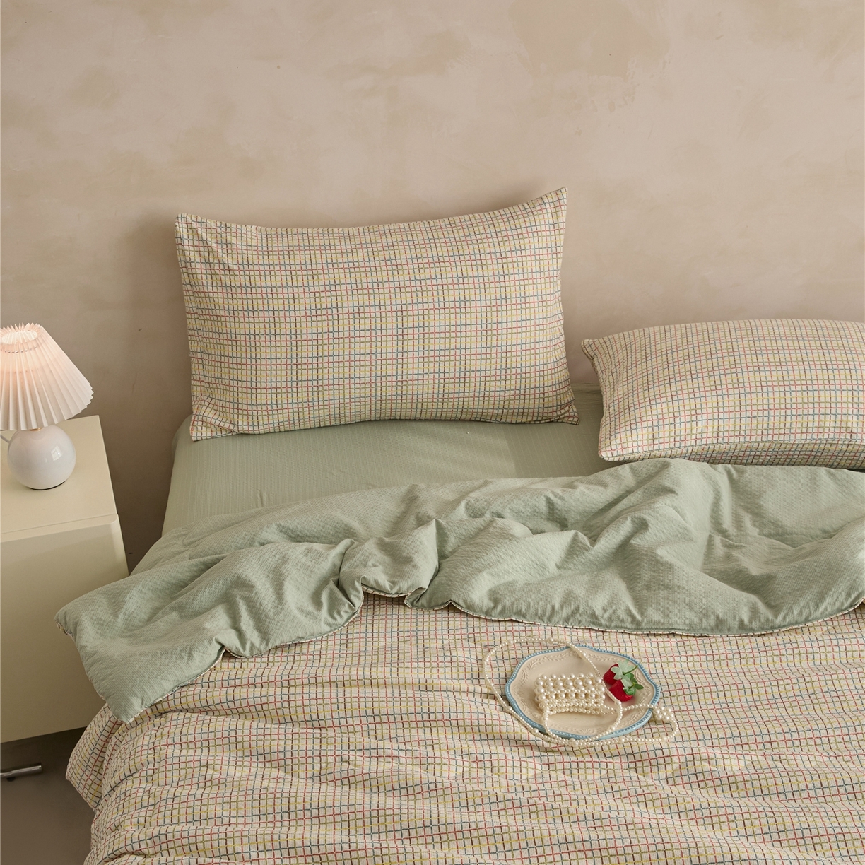 91家纺网 家纺一手货源 找家纺 艺菲阁家纺 2026新款泡芙棉夏被夏凉被空调被 春日马卡龙