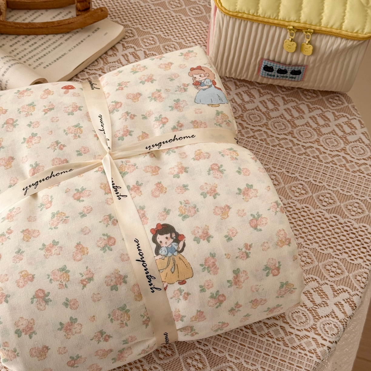 91家纺网 家纺一手货源 找家纺 （总）于果 2026新款全棉纯棉双层纱四件套