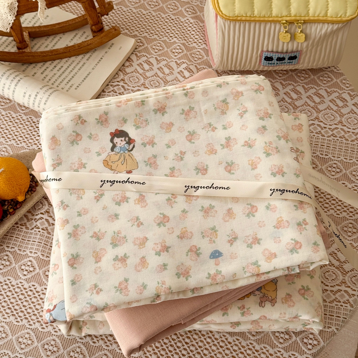 91家纺网 家纺一手货源 找家纺 （总）于果 2026新款全棉纯棉双层纱四件套