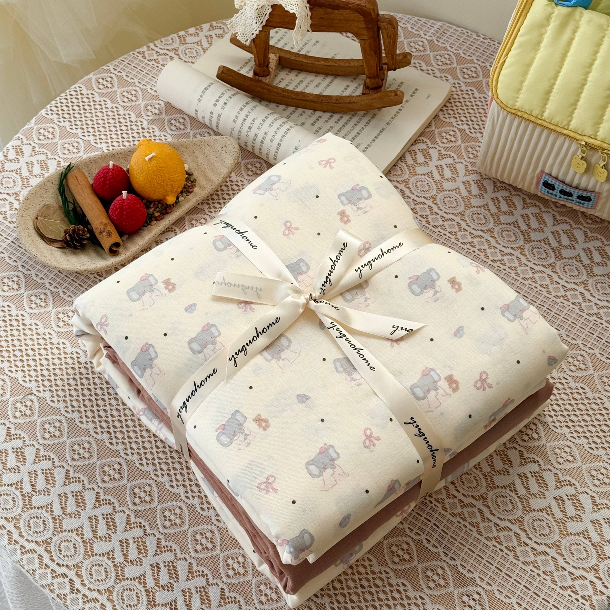 91家纺网 家纺一手货源 找家纺 （总）于果 2026新款全棉纯棉双层纱四件套